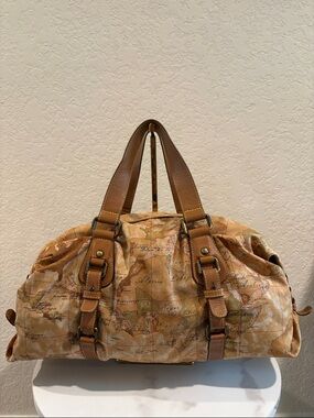 Martini Alviero Carry On Bag Nylon with Leather Trim